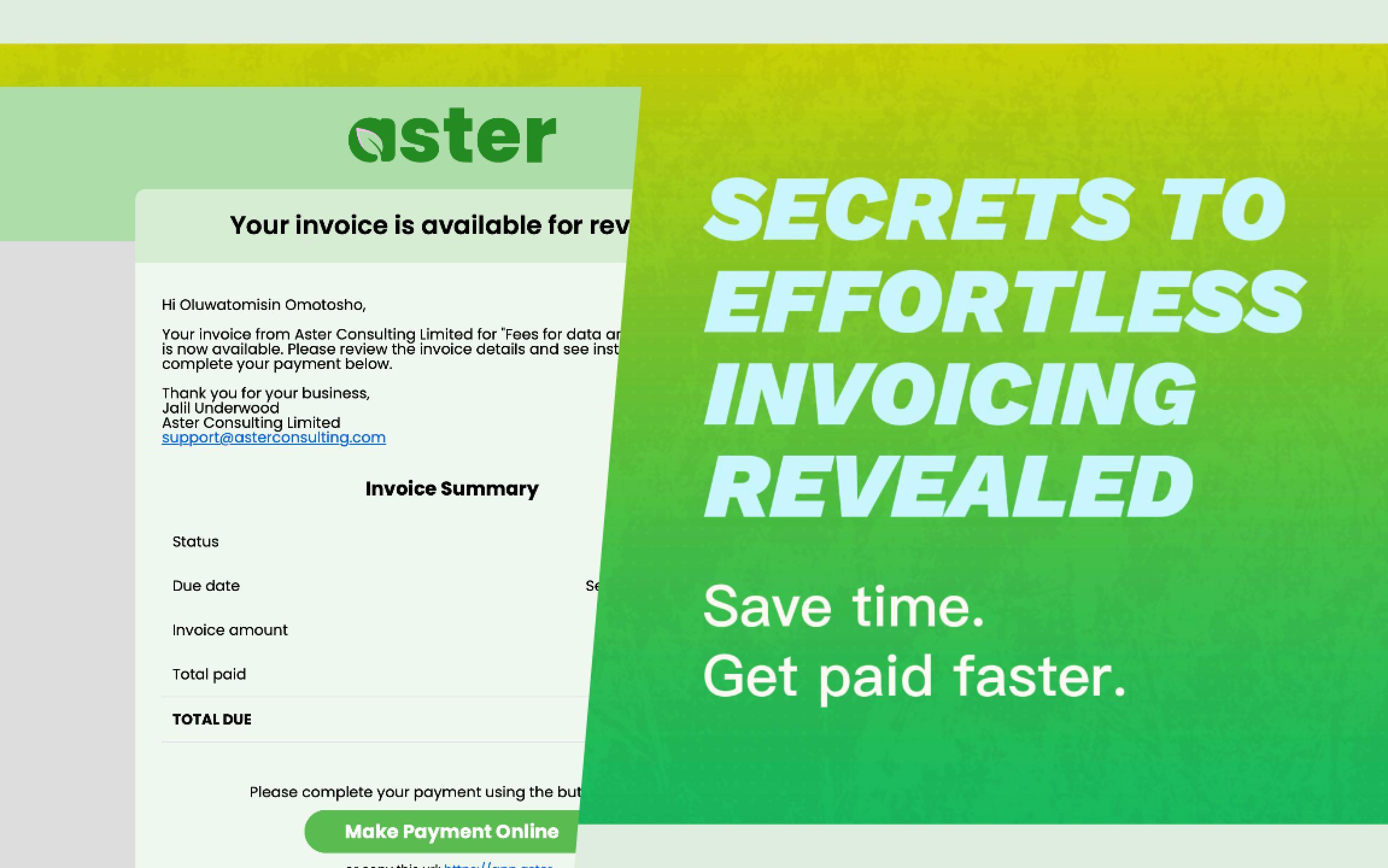 Learn How to Manage Invoices with Aster