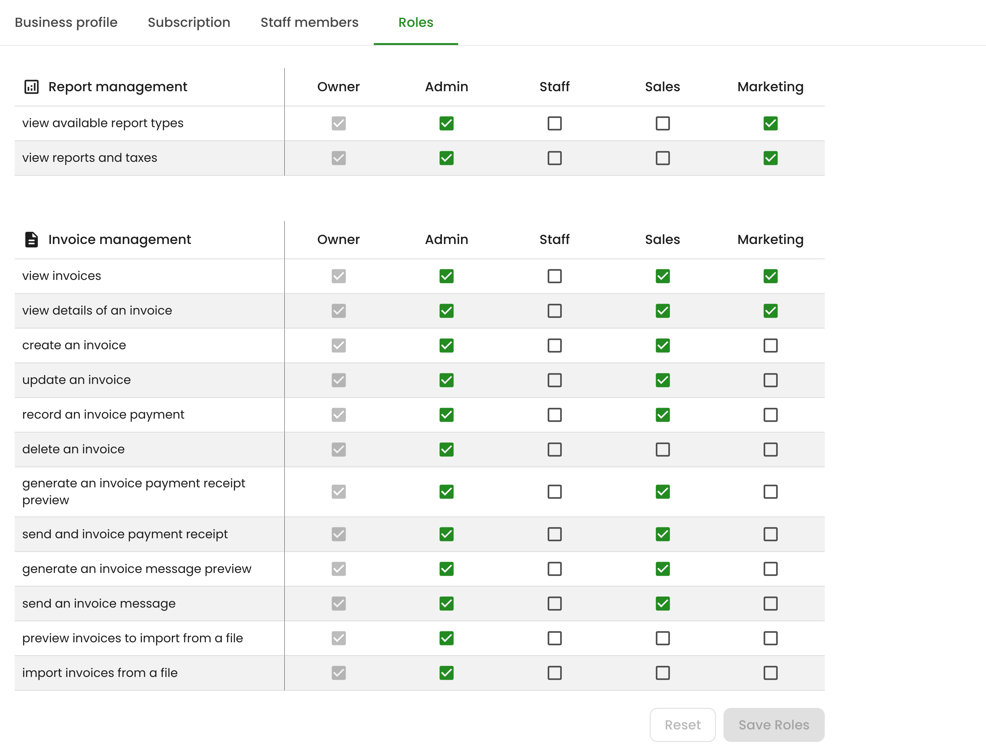 Invoice email